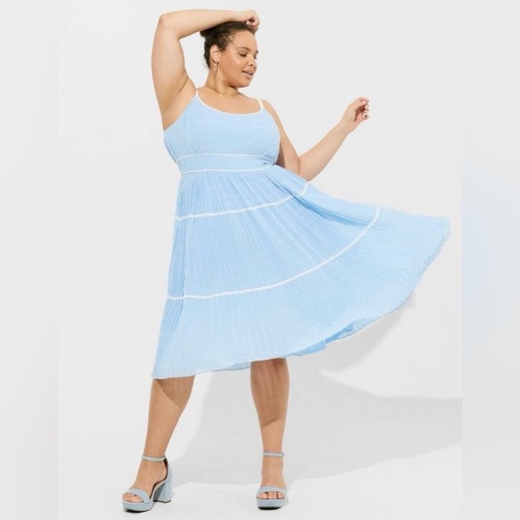 Torrid x Marilyn Monroe Iconic Blue & White Polkadot Pin Up Sundress, 1x, NWT! - Picture 11 of 16